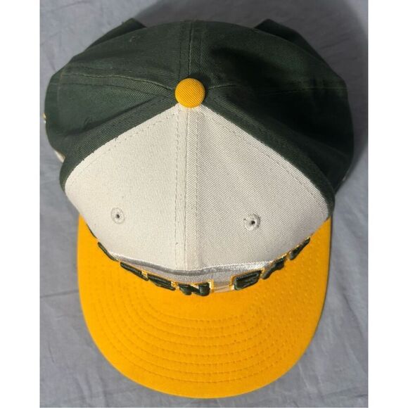 New Era Green Bay Packers 9Fifty NFL Historic Gold Snapback Hat Cap - Picture 6 of 8